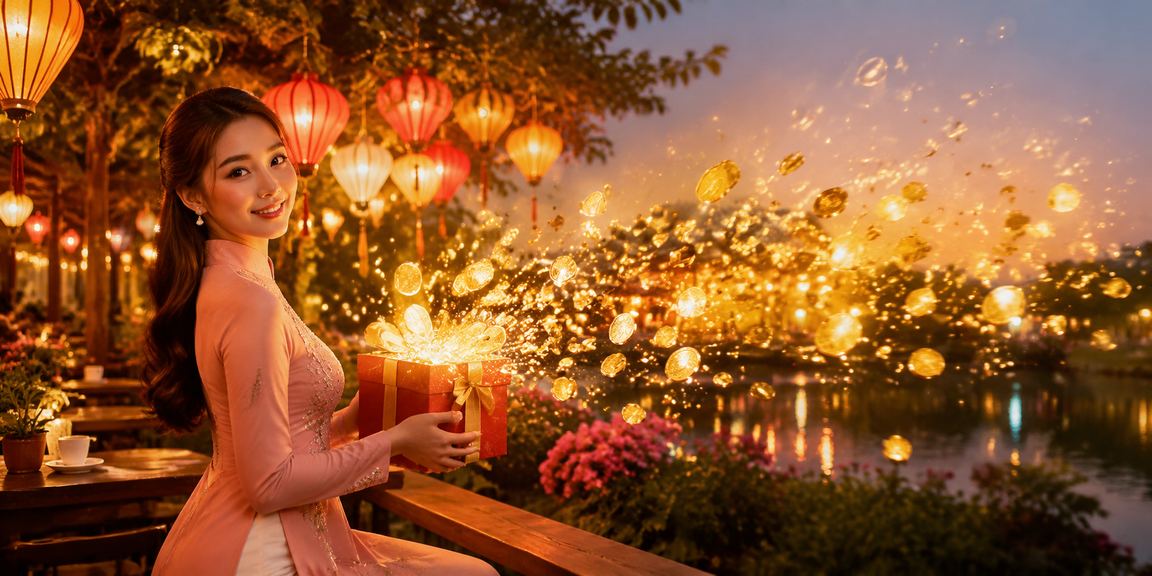 Người chơi thư giãn bên cốc cà phê, trải nghiệm casino trực tuyến tại Hội An