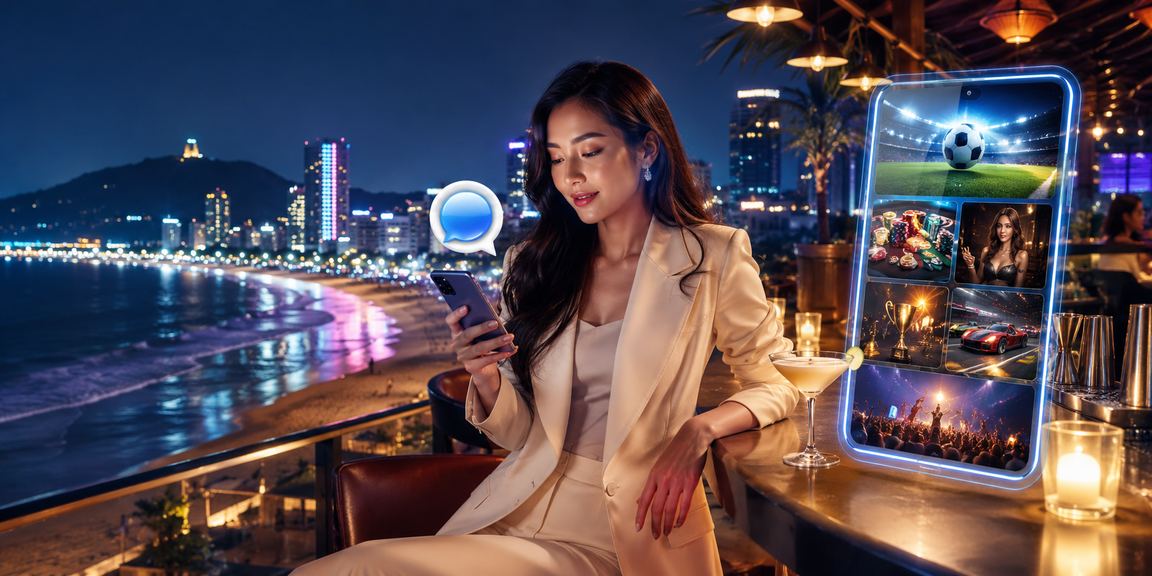 Khu vực VIP sang trọng được phục vụ tại bãi biển Vũng Tàu